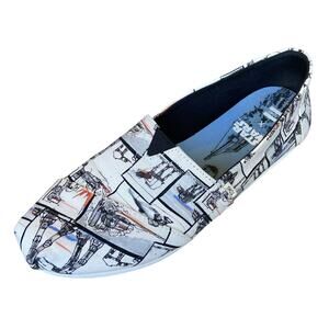Tom X Star Wars Canvas Slip-On with AT-AT Graphic